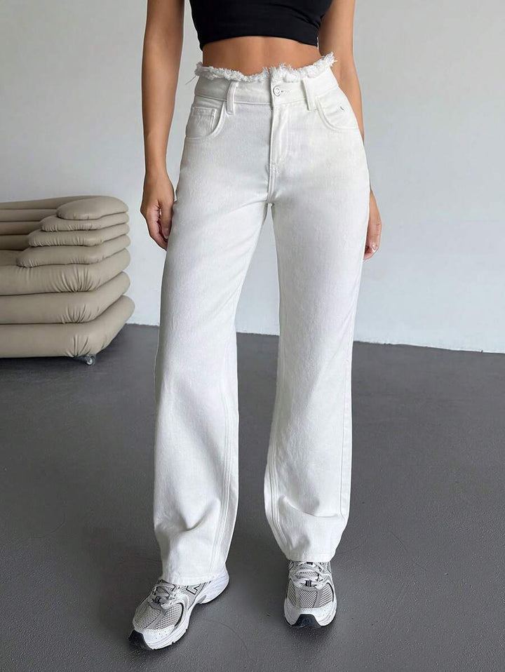 Jeans SHEIN, alb