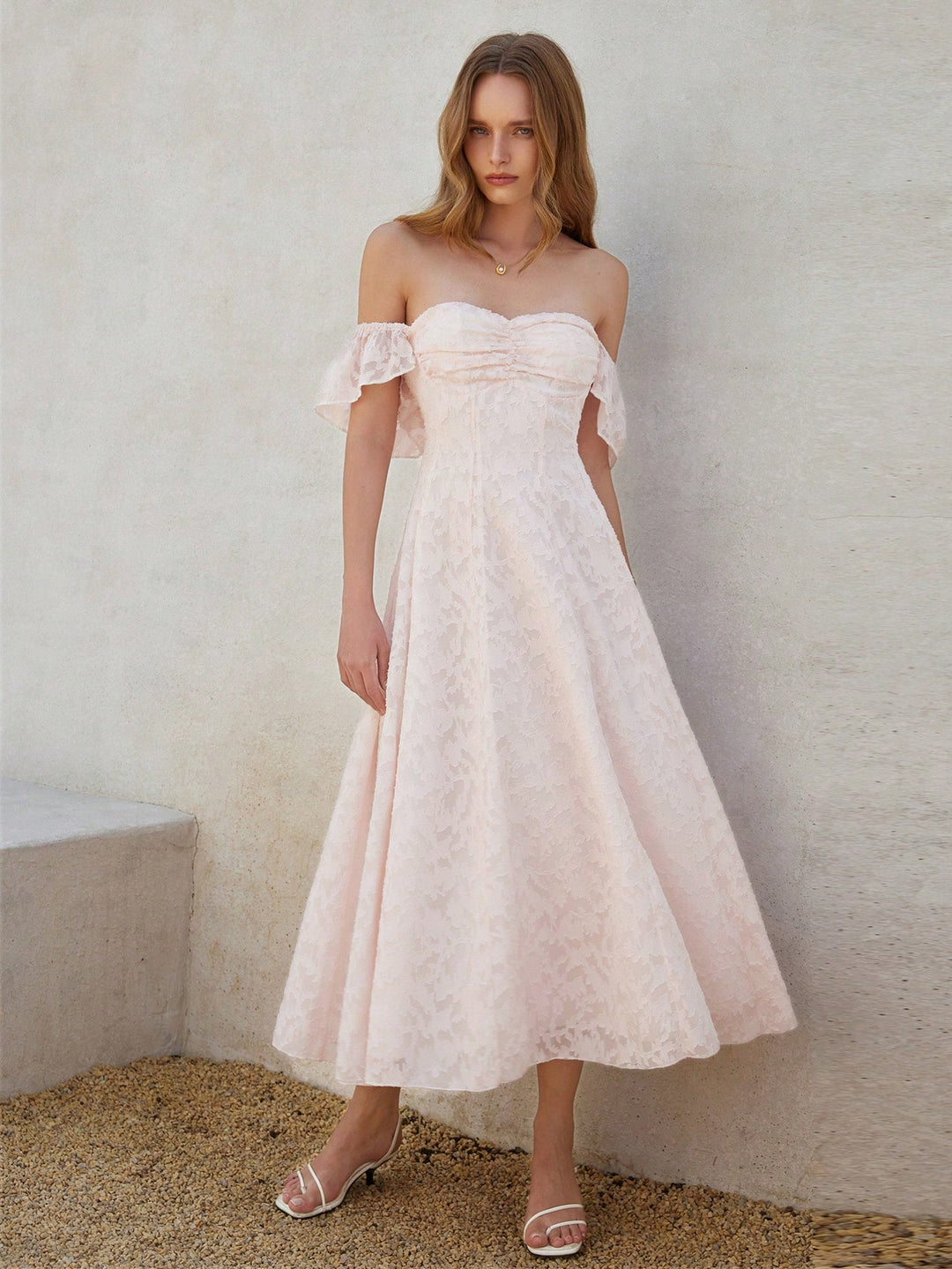 Rochie midi SHEIN, roz
