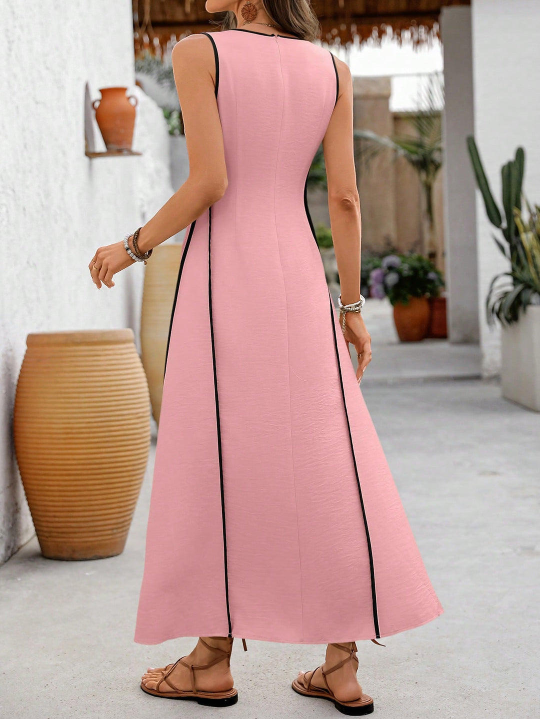 Rochie maxi SHEIN, roz
