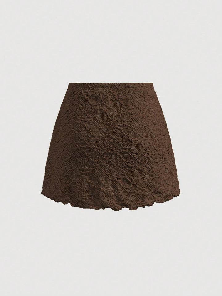 Fustă mini Shein, maro
