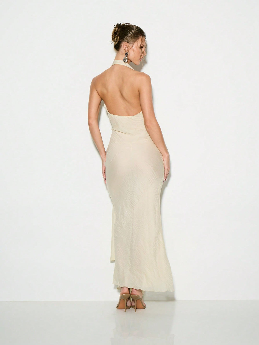 SHEIN maxi ruha, bézs