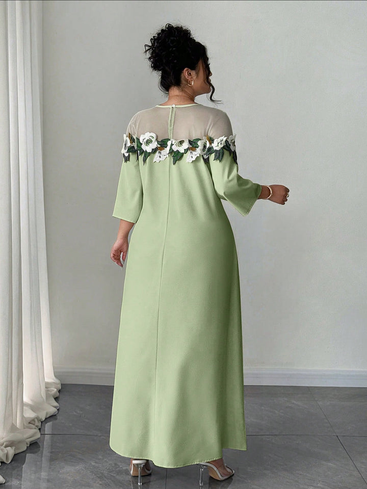 Rochie maxi SHEIN, verde