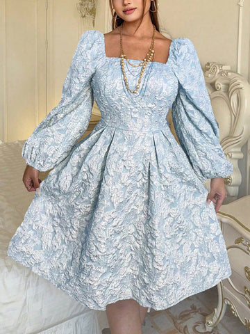 Rochie midi SHEIN, albastru
