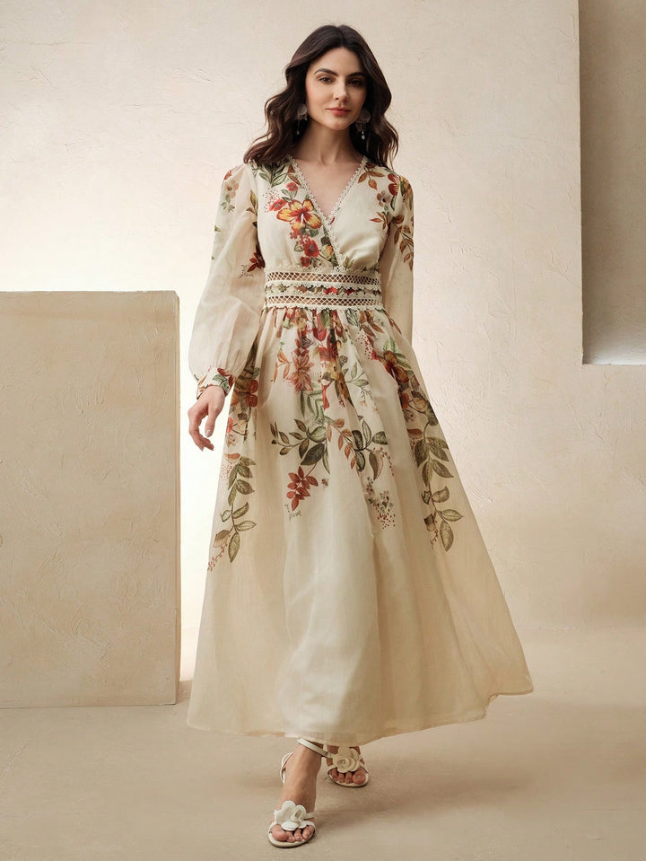 Rochie maxi SHEIN, bej