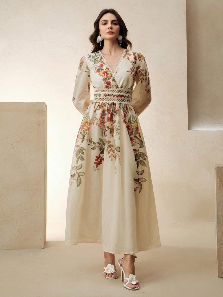 Rochie maxi SHEIN, bej