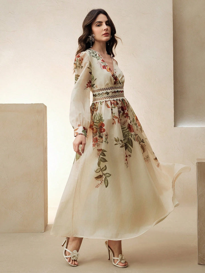 Rochie maxi SHEIN, bej