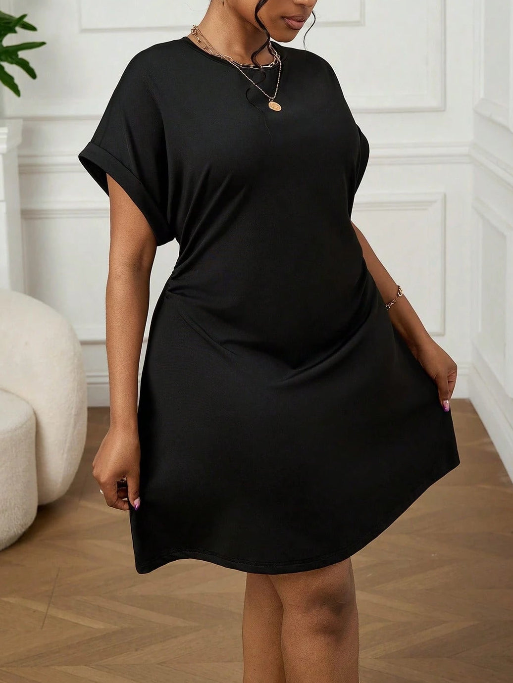 SHEIN mini ruha, fekete