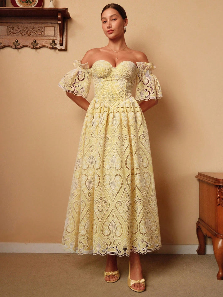 Rochie maxi SHEIN, galben