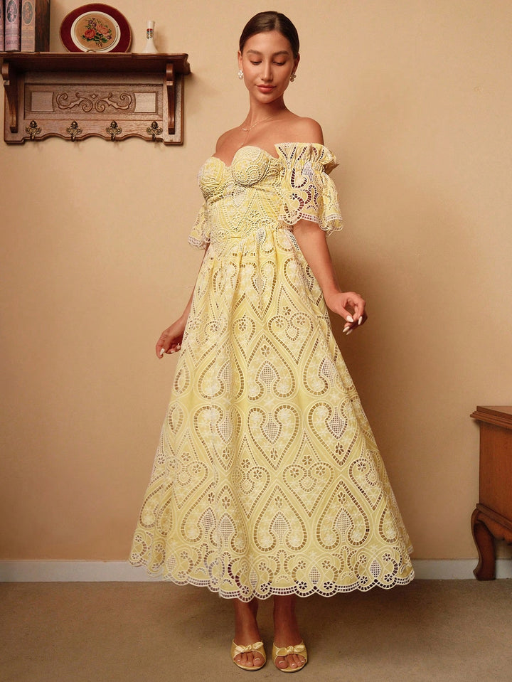 Rochie maxi SHEIN, galben