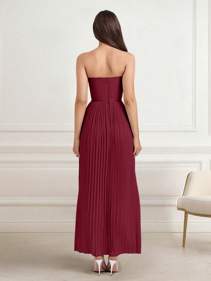 Rochie de cocktail SHEIN, vișiniu