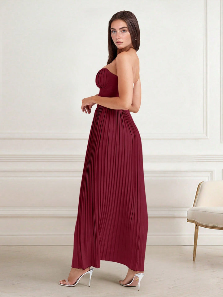 Rochie de cocktail SHEIN, vișiniu
