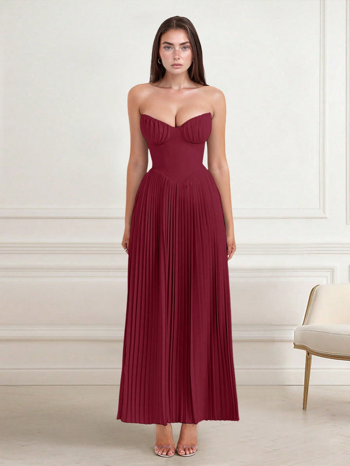 Rochie de cocktail SHEIN, vișiniu
