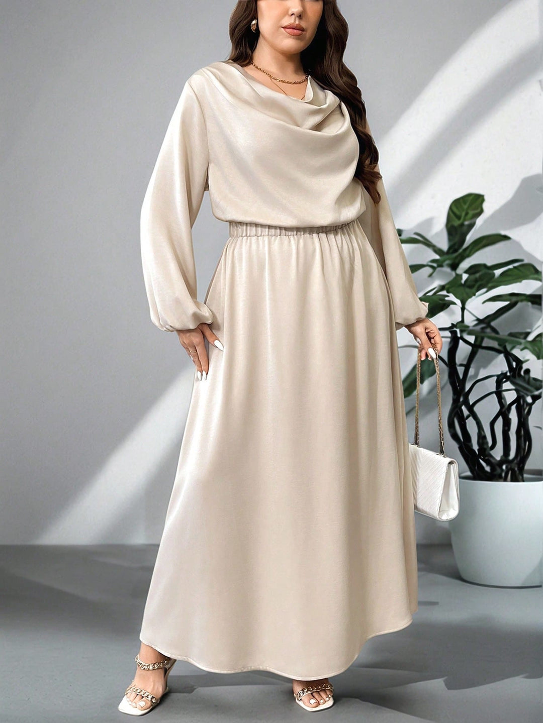 Rochie SHEIN, kaki