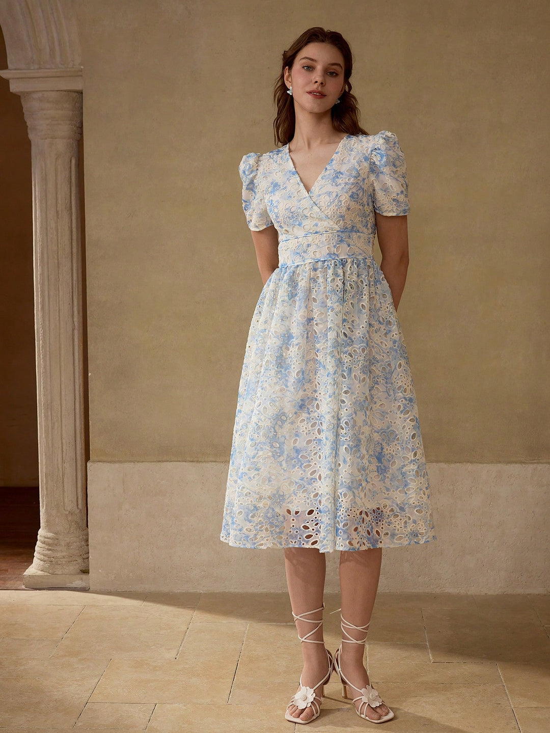 Rochie midi SHEIN, albastru