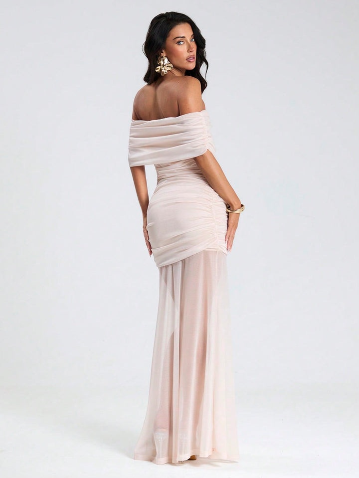 SHEIN maxi ruha, bézs