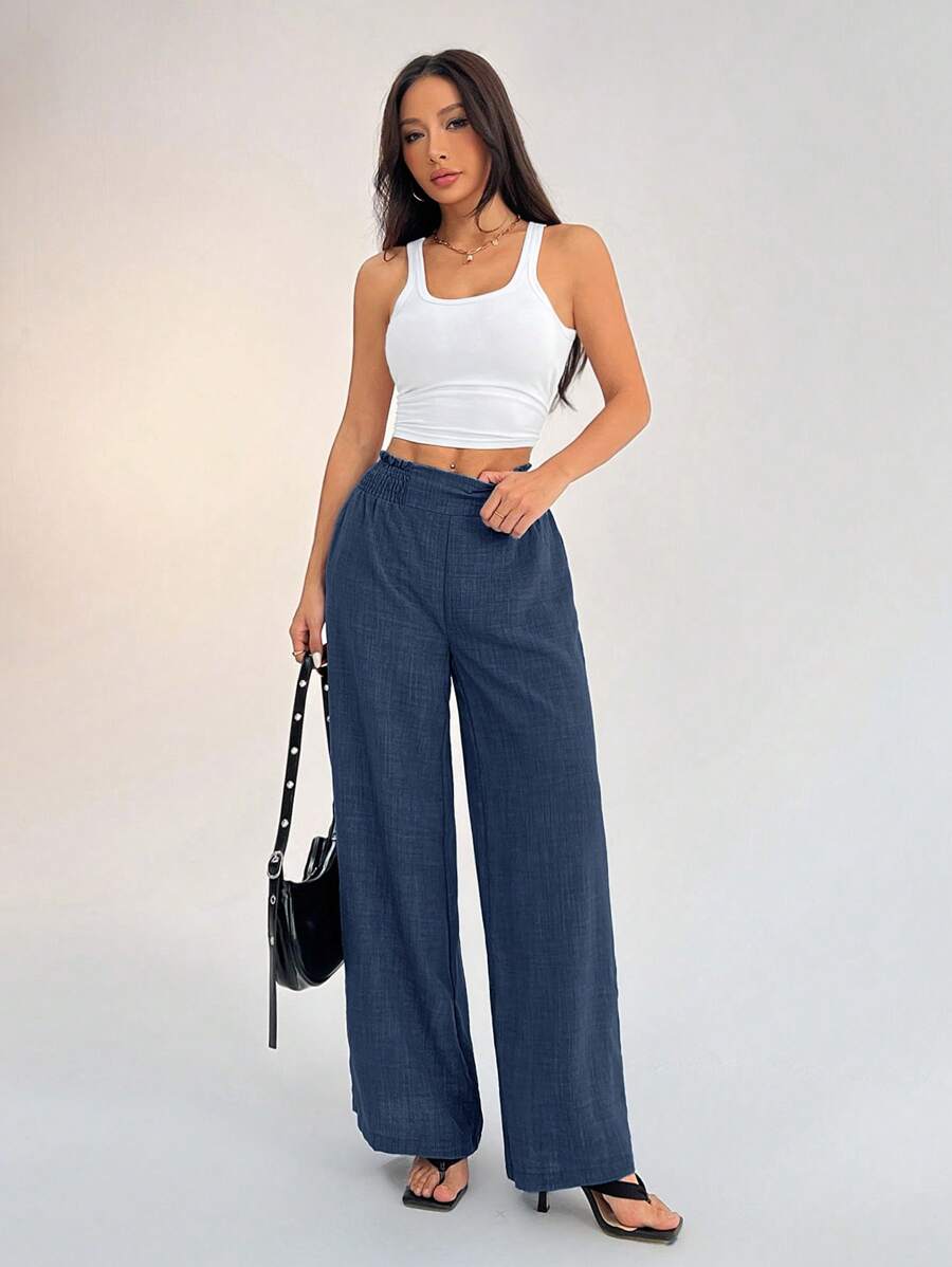Pantaloni SHEIN, albastru