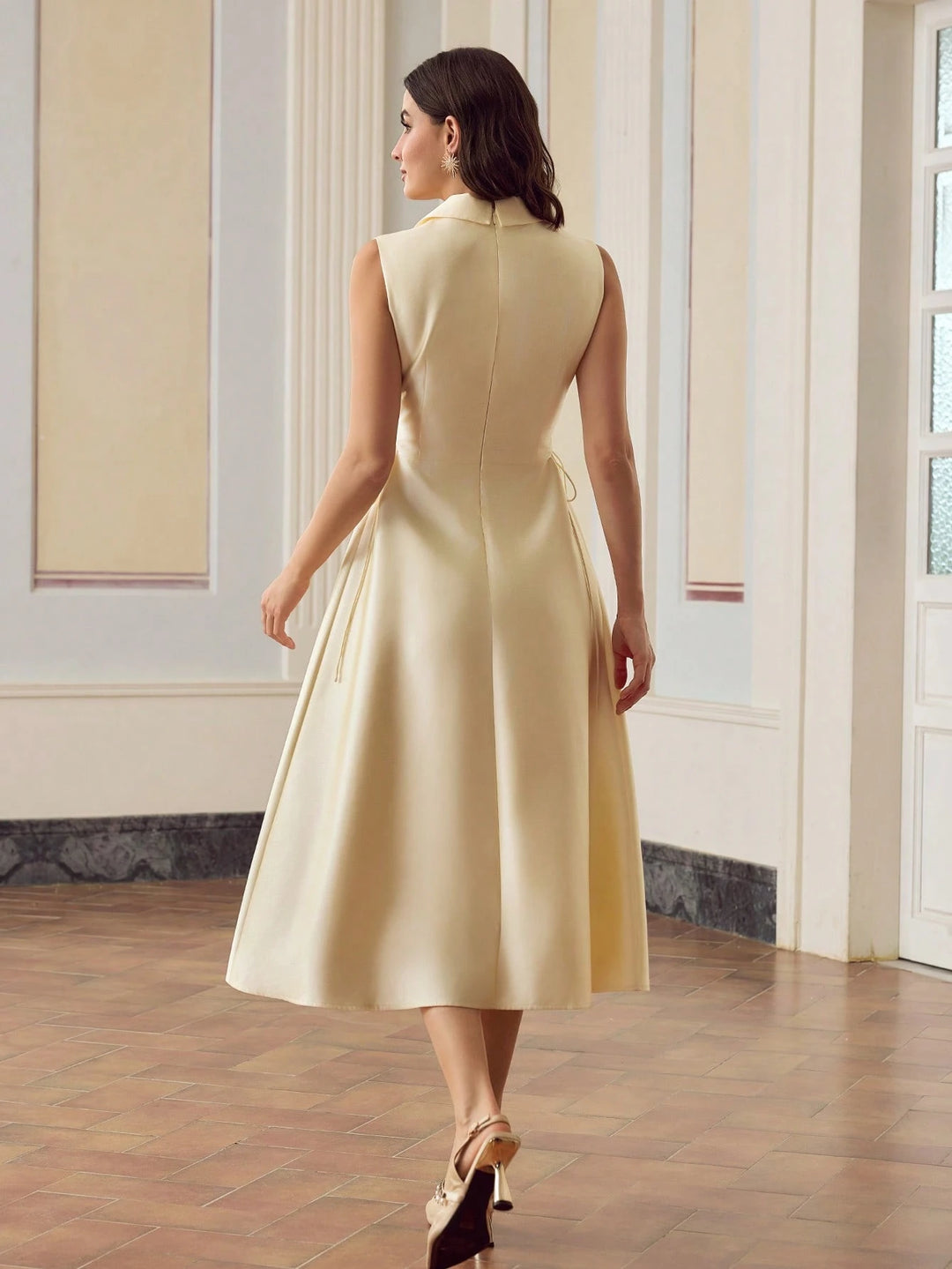 Rochie midi SHEIN, galben
