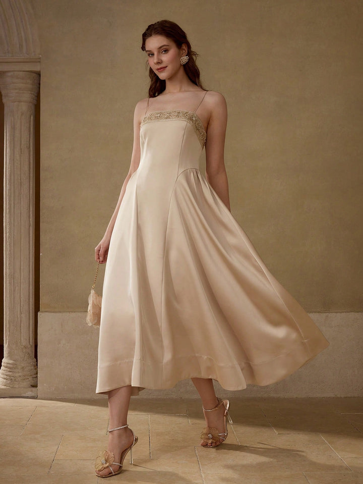 SHEIN khaki midi ruha