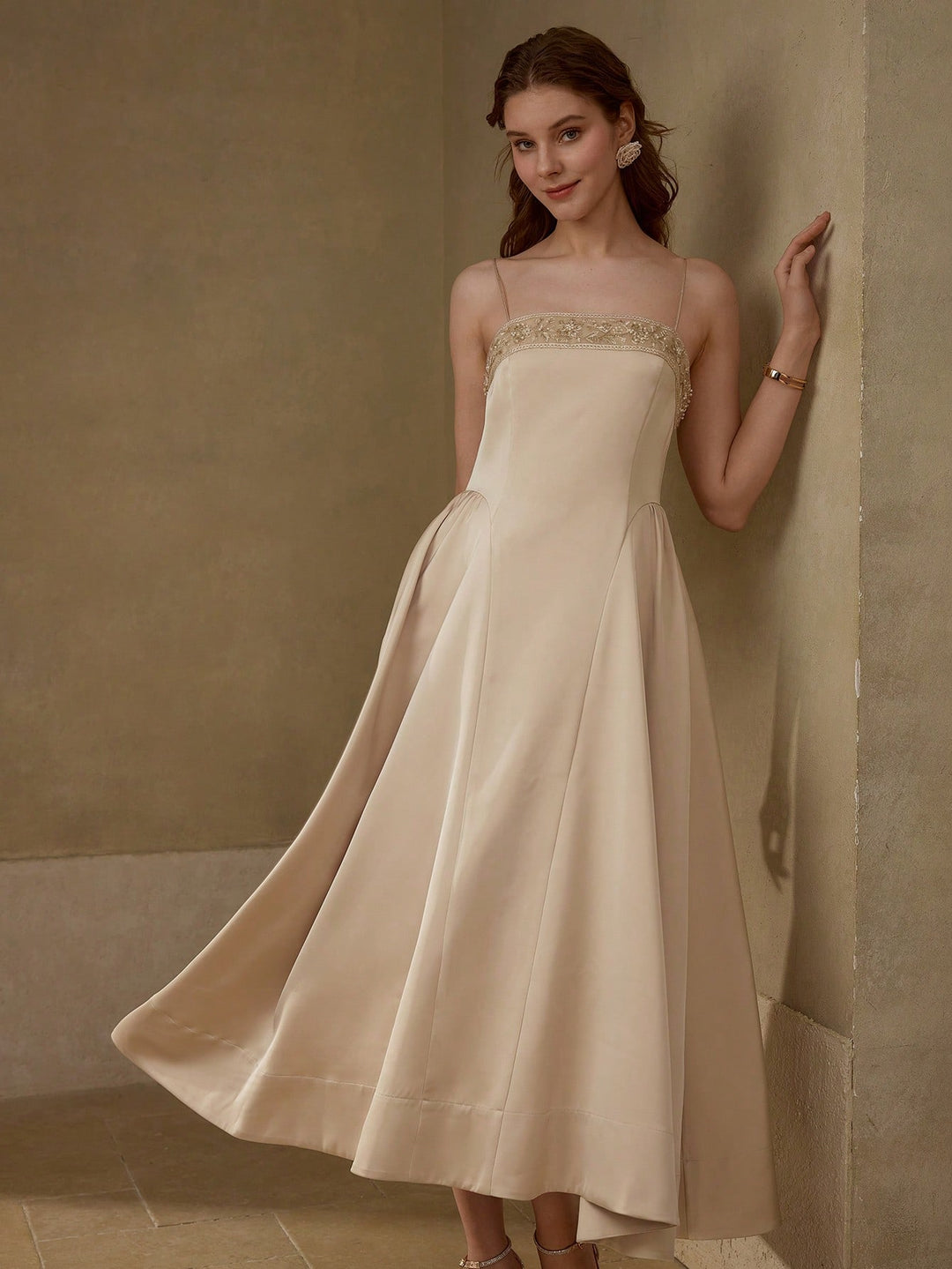 SHEIN khaki midi ruha