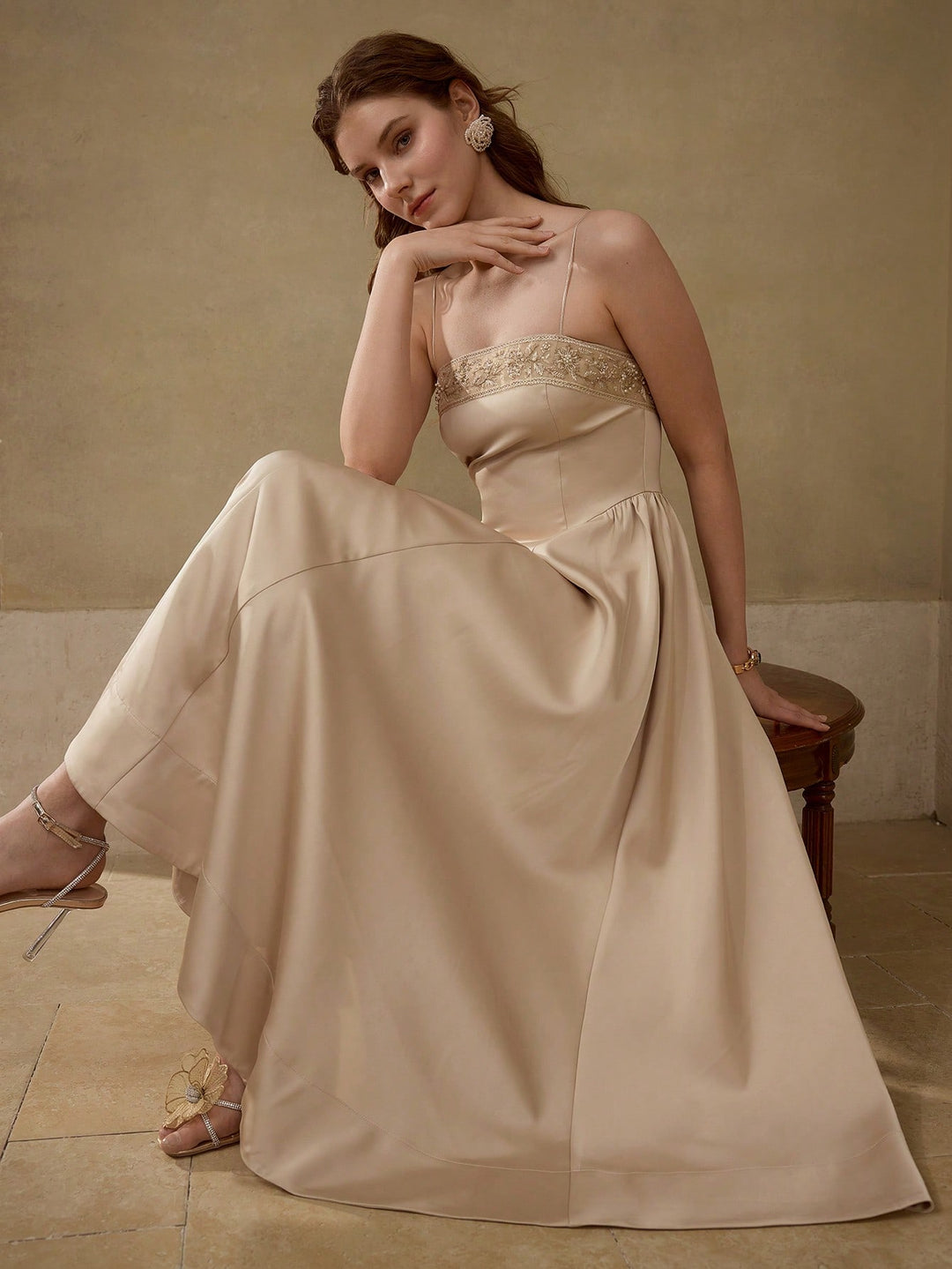 SHEIN khaki midi ruha