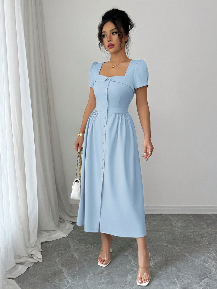Rochie midi SHEIN, albastru