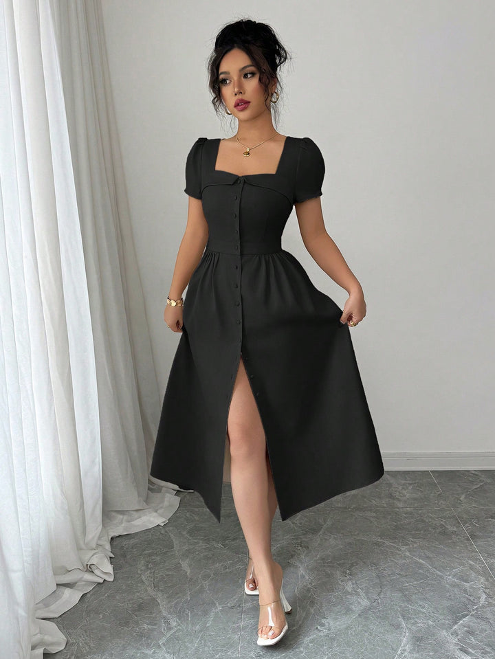 Rochie midi SHEIN, negru