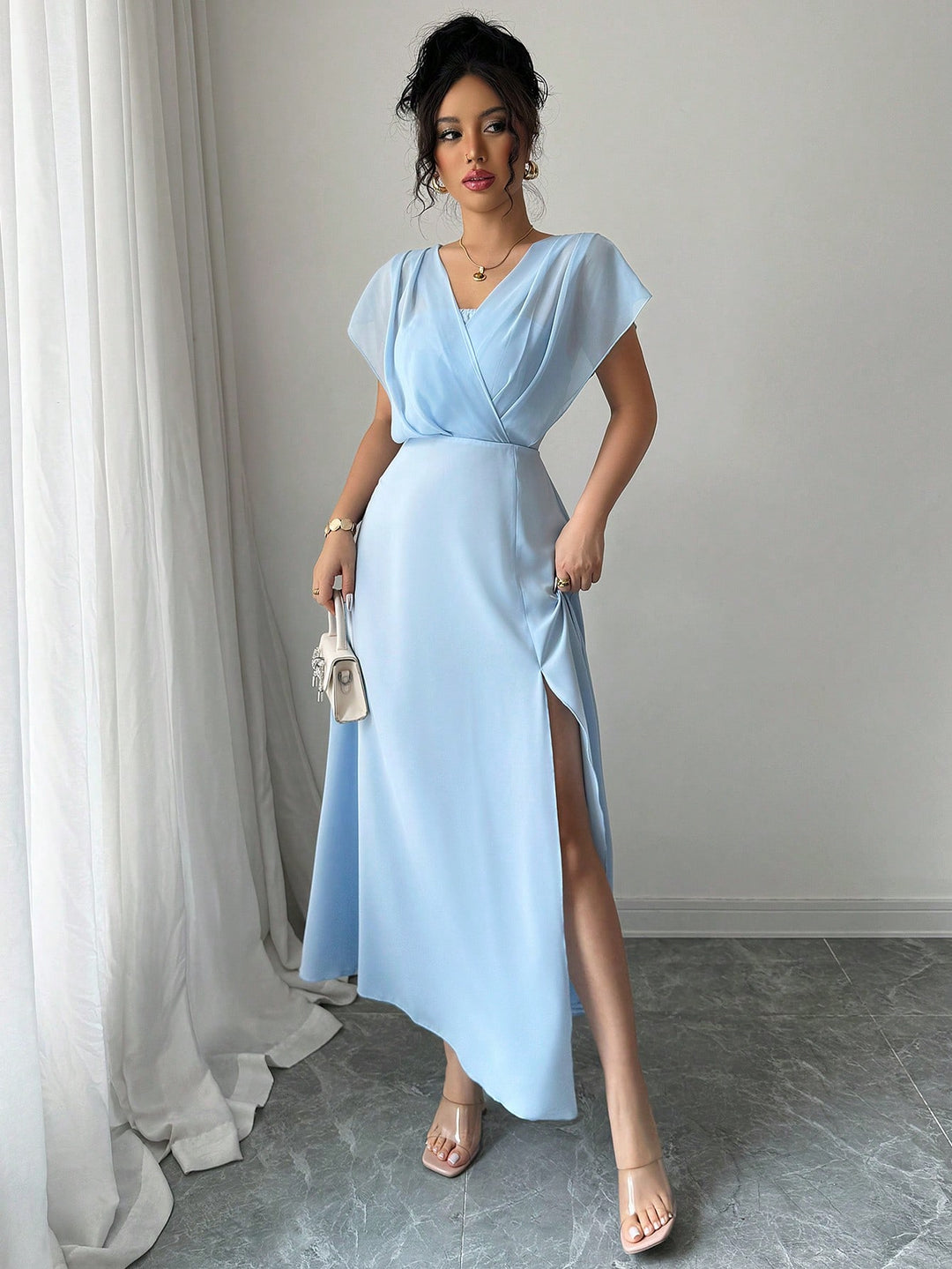 Rochie maxi SHEIN, albastru