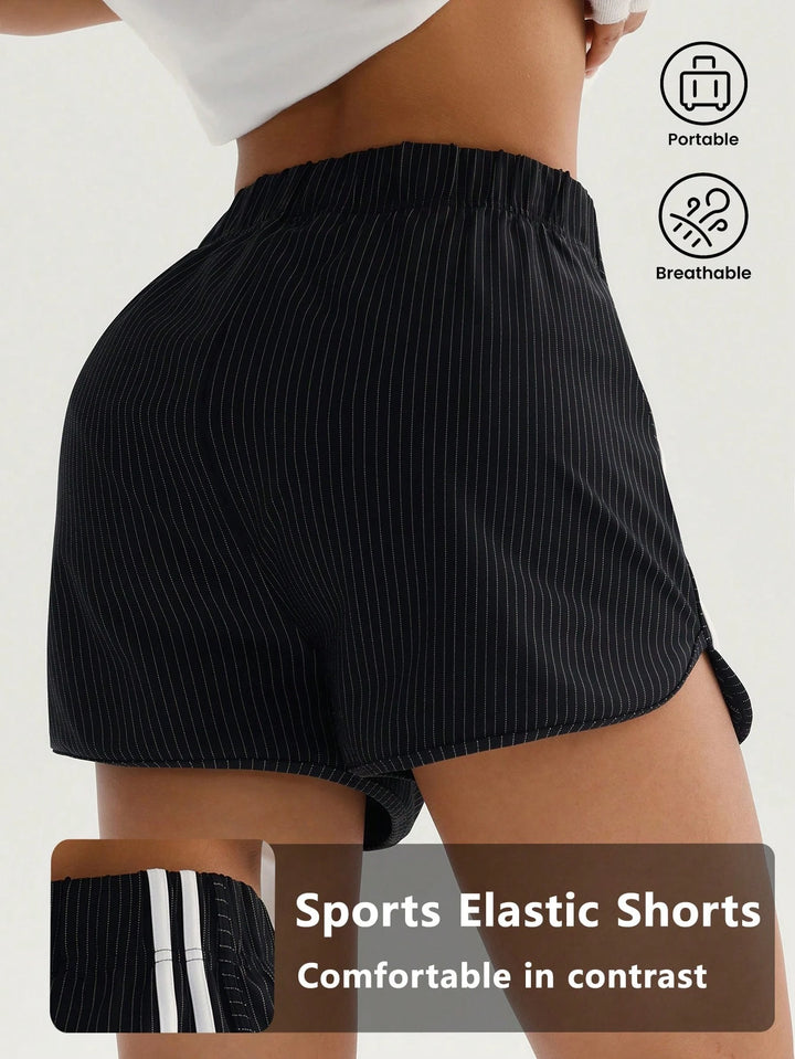 Pantaloni scurți SHEIN, negru