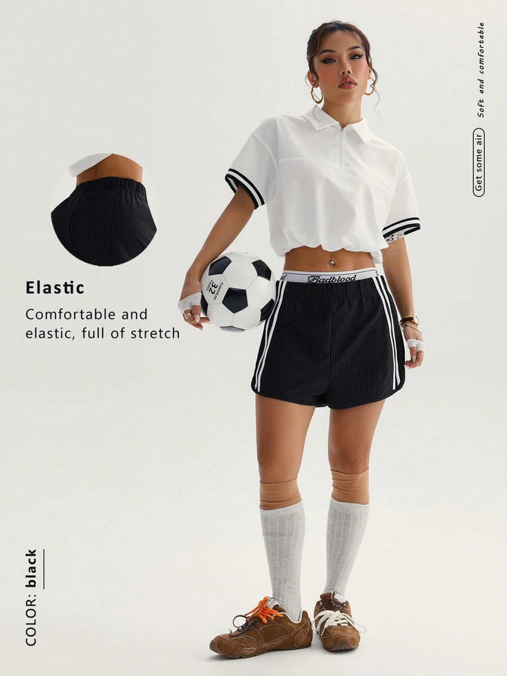 Pantaloni scurți SHEIN, negru