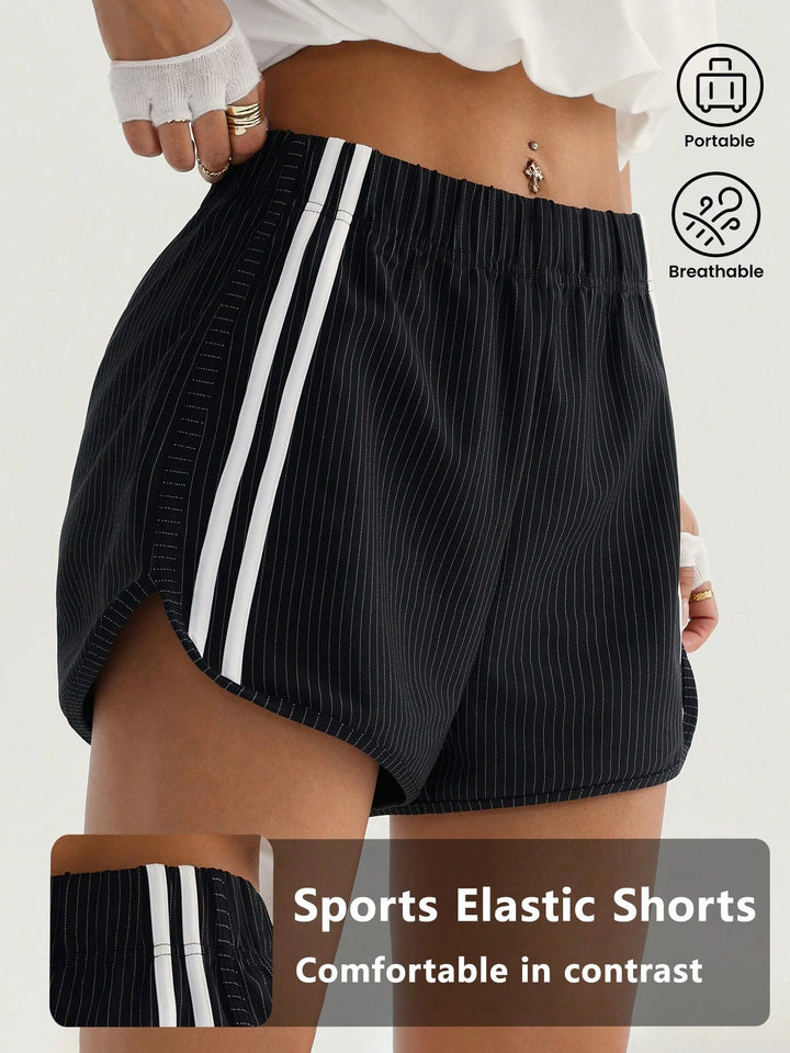 Pantaloni scurți SHEIN, negru