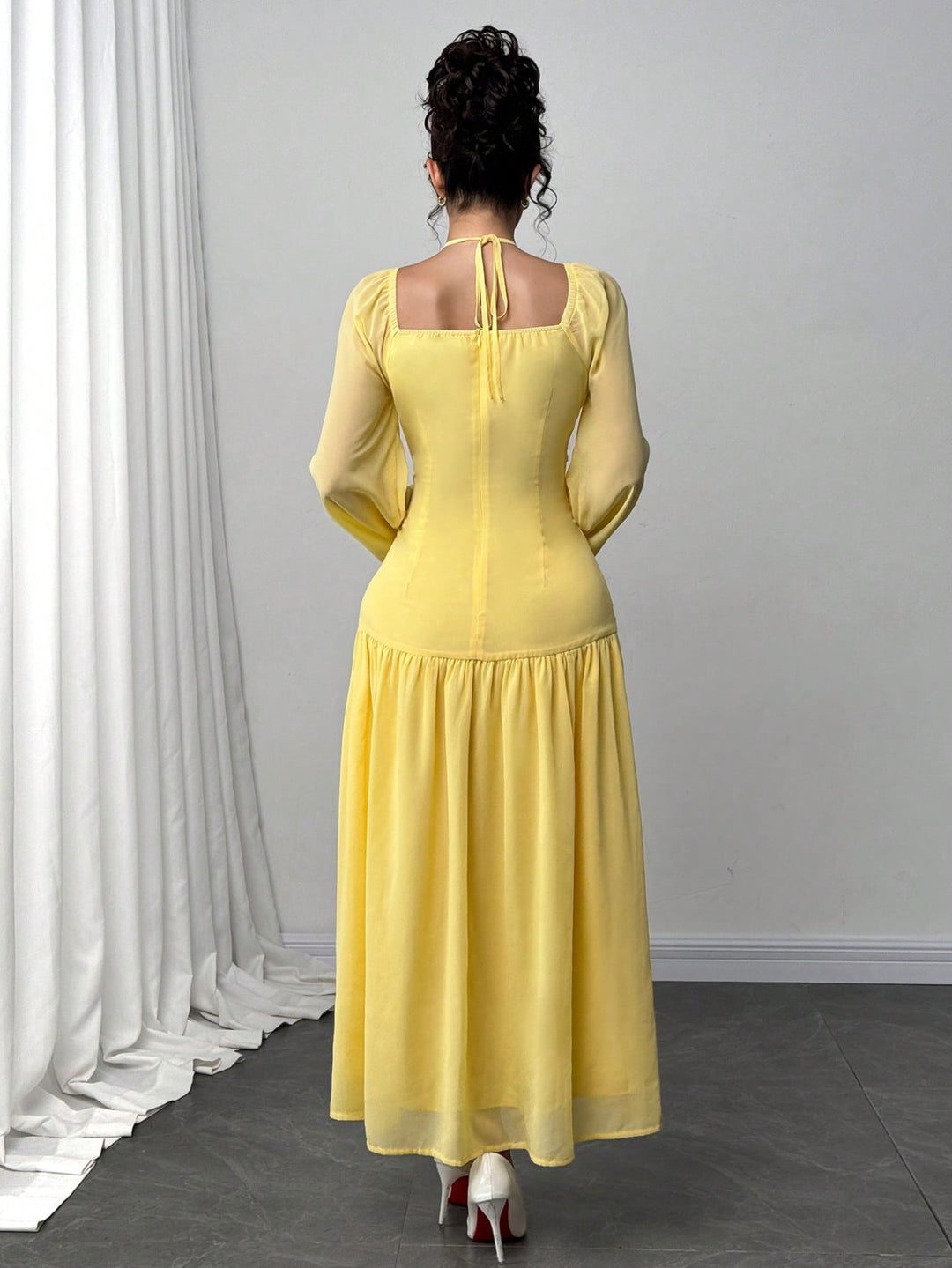 Rochie maxi SHEIN, galben