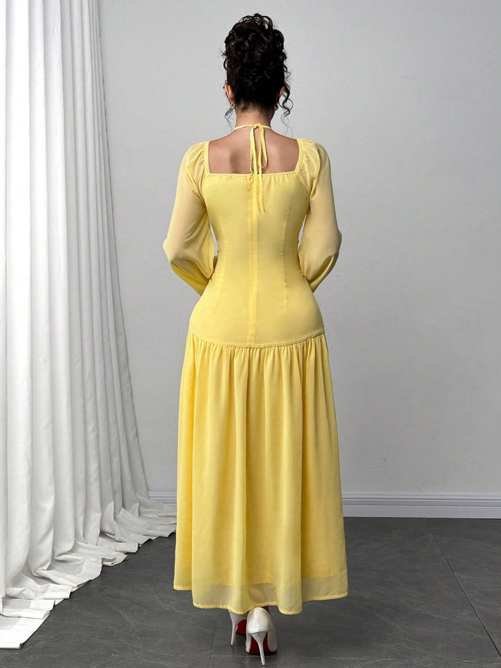 Rochie maxi SHEIN, galben