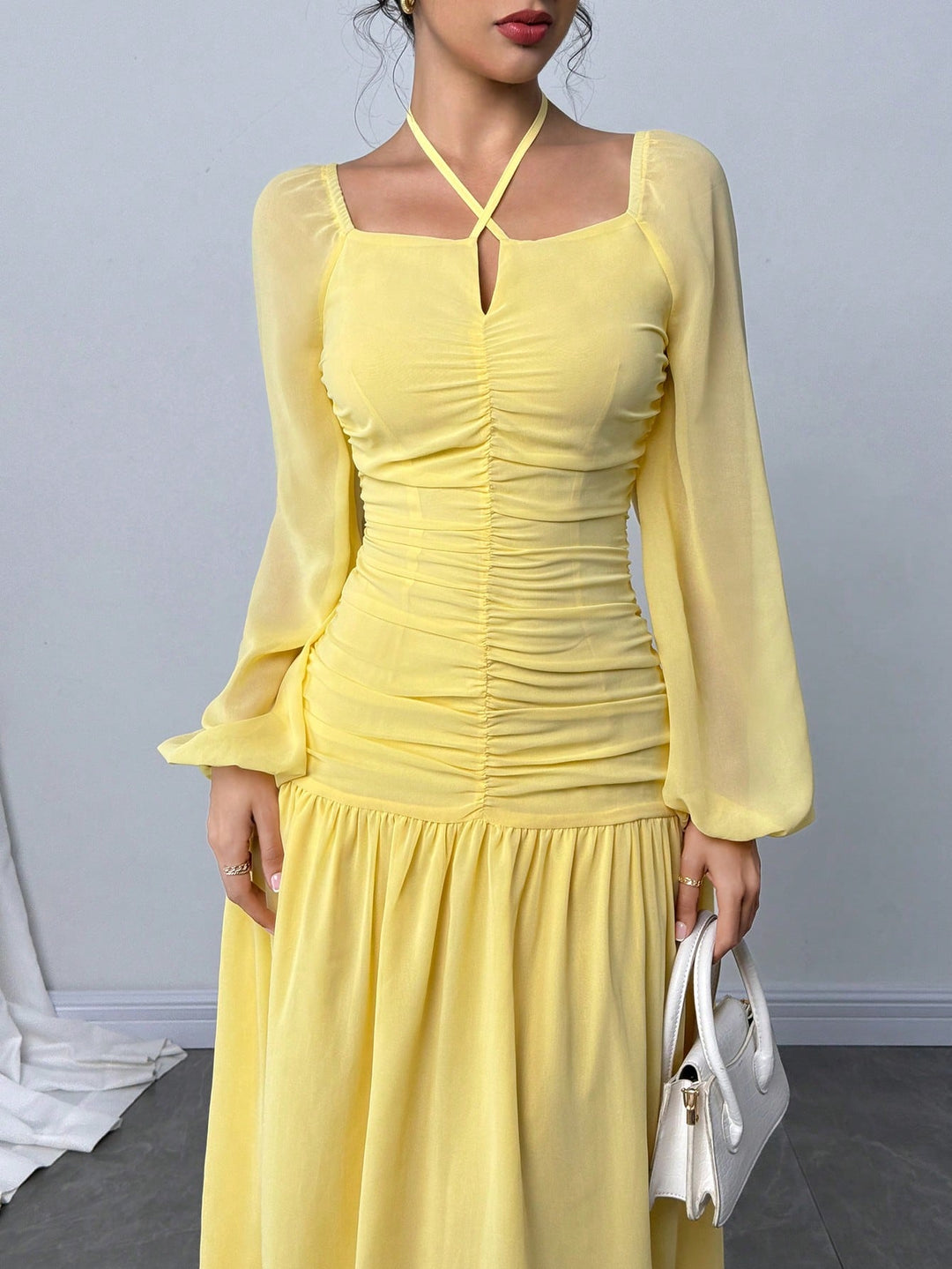 Rochie maxi SHEIN, galben