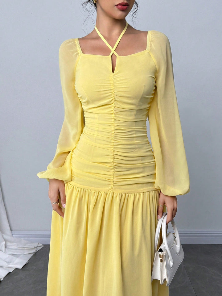 Rochie maxi SHEIN, galben