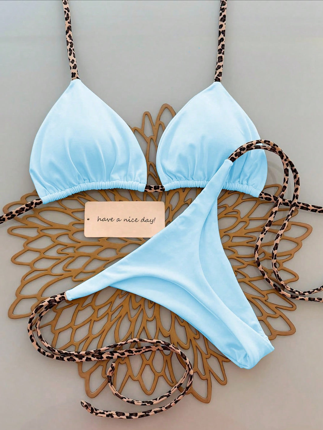 Set bikini SHEIN, turcoaz