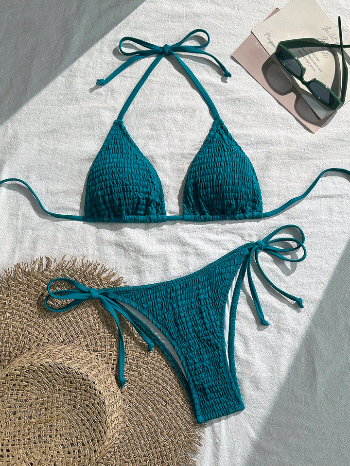 Set bikini SHEIN, albastru
