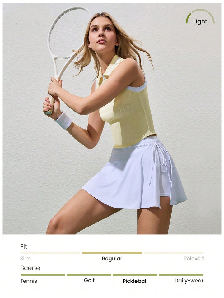 SHEIN sportos galléros póló, sárga