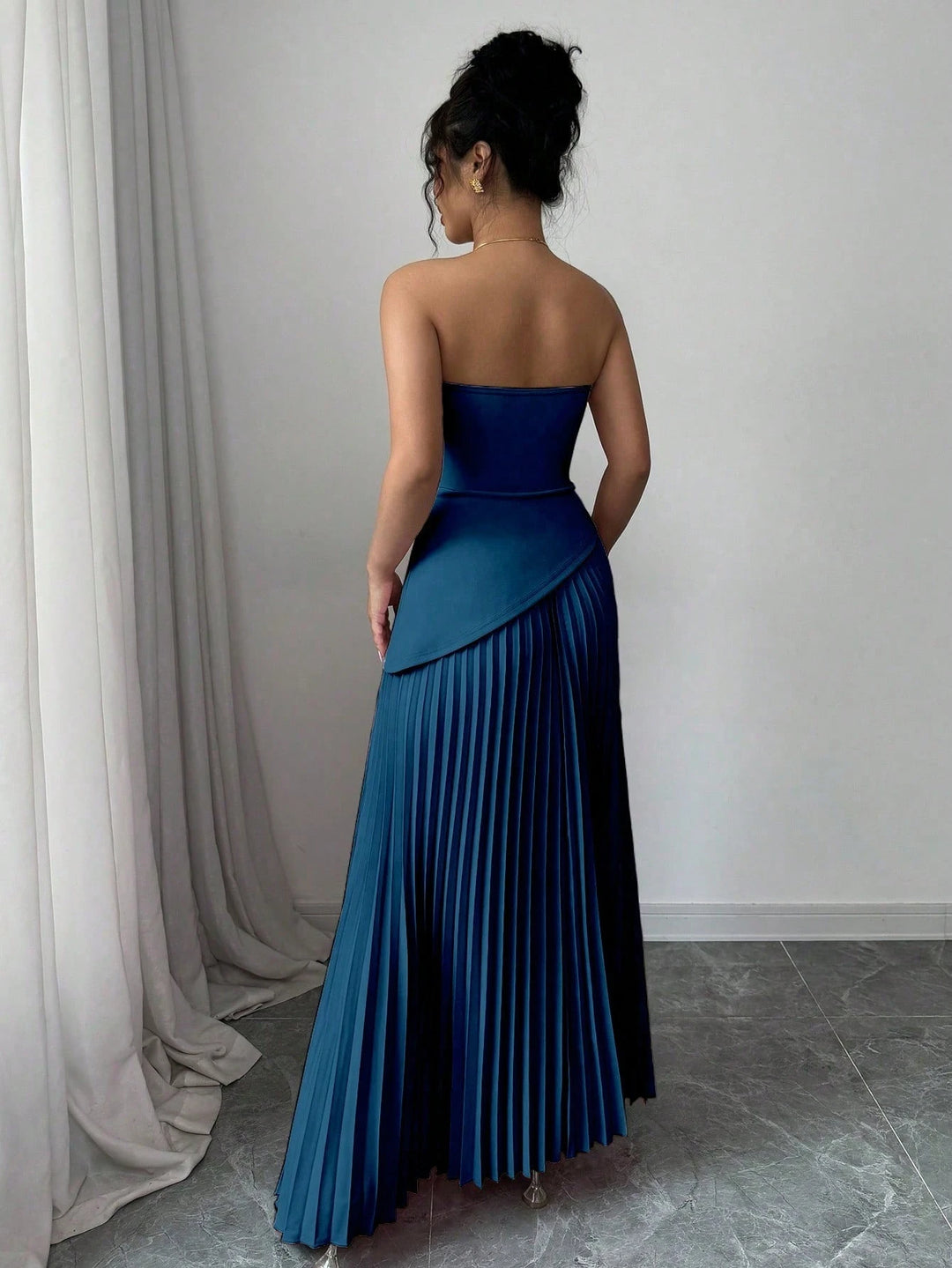 SHEIN maxi ruha, kék