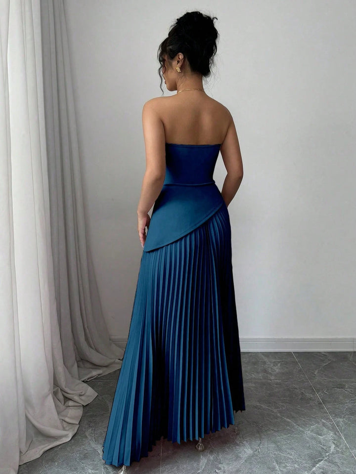 SHEIN maxi ruha, kék