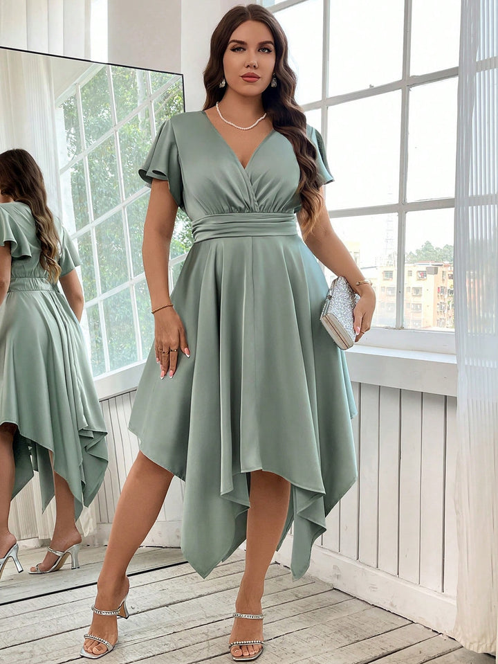 Rochie midi SHEIN, verde