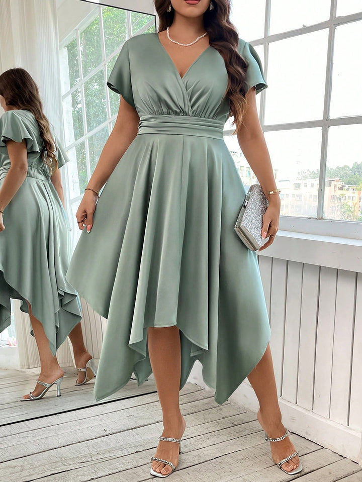 Rochie midi SHEIN, verde