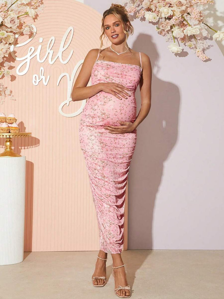 Rochie maxi SHEIN, roz