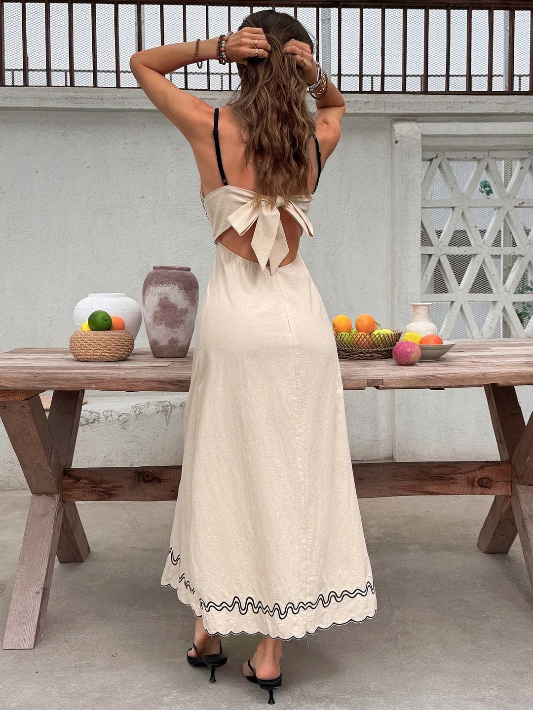 SHEIN Maxi dress, beige
