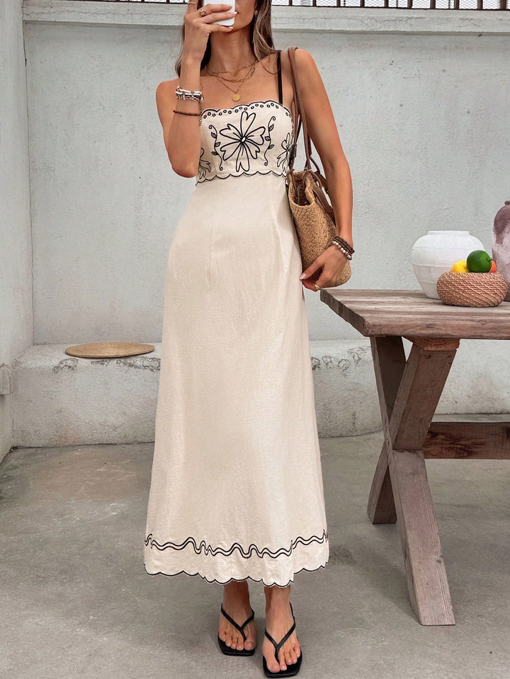 SHEIN Maxi dress, beige