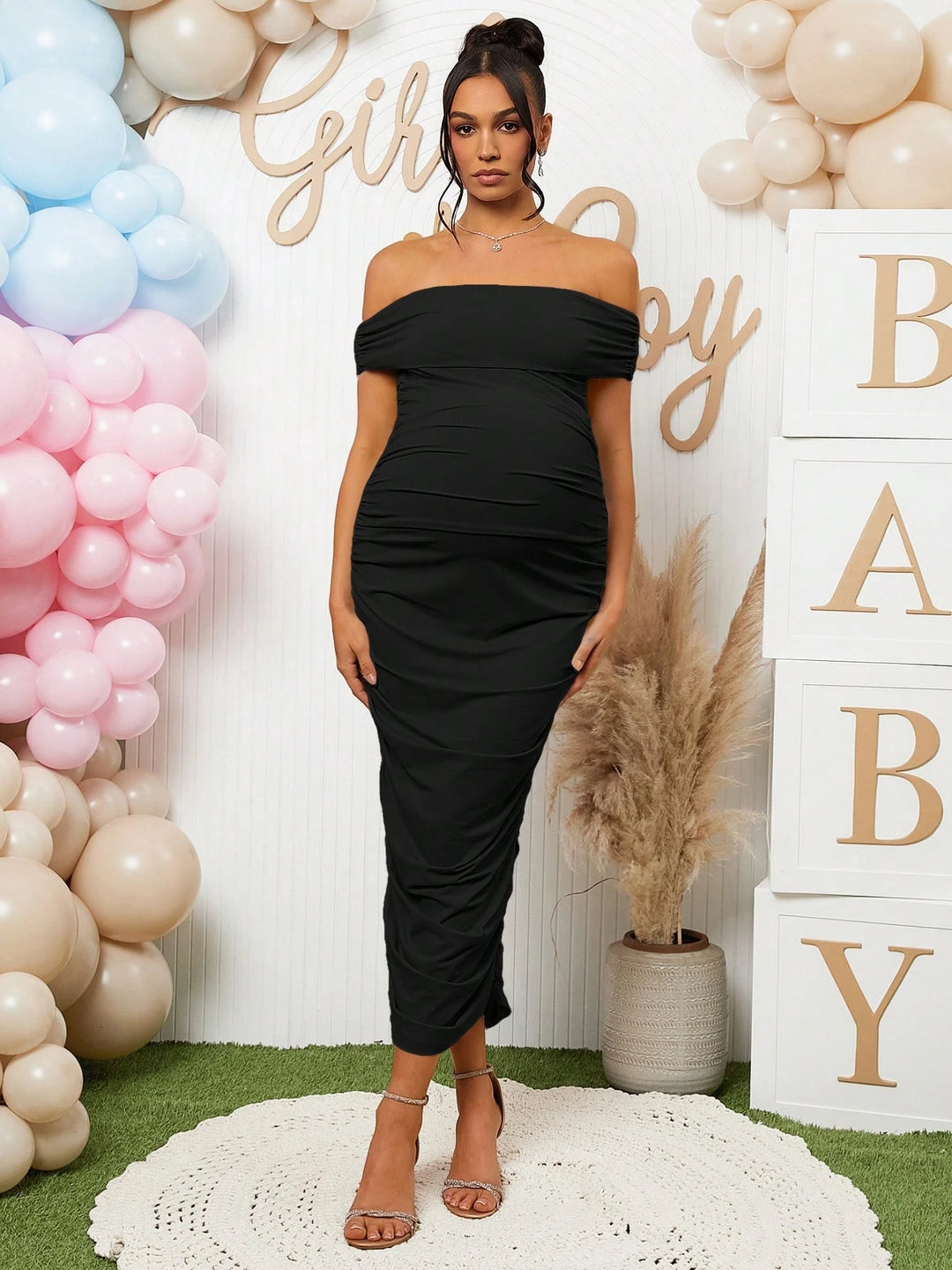 Rochie maxi SHEIN, negru