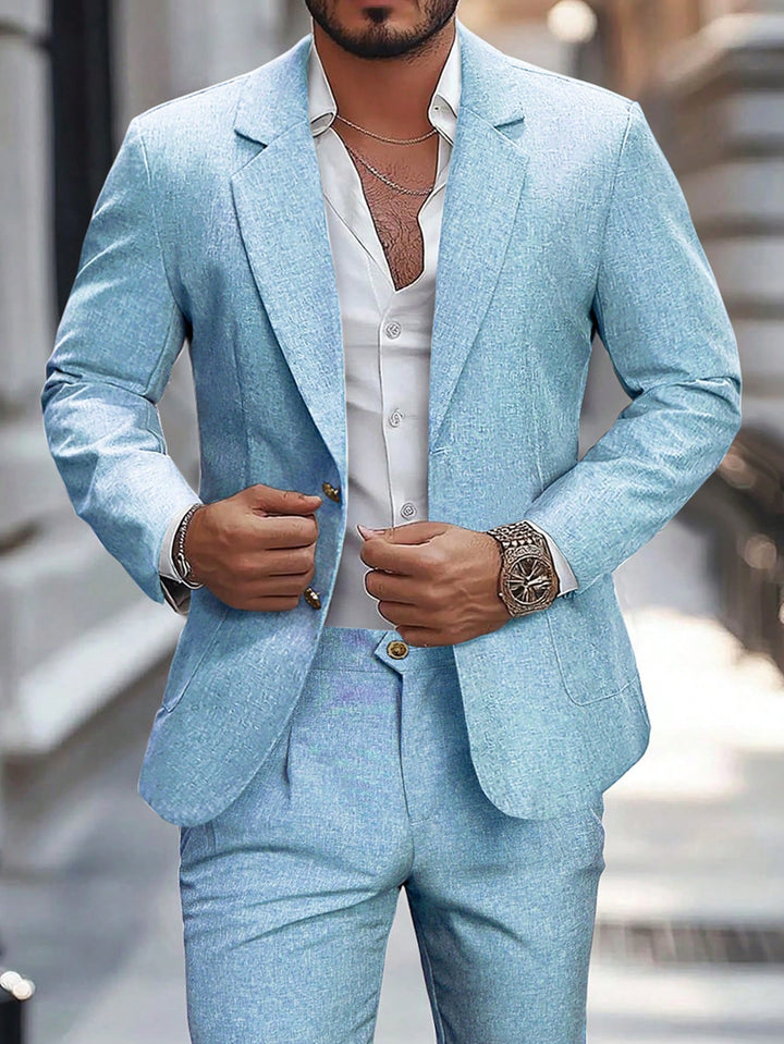Costum SHEIN, albastru