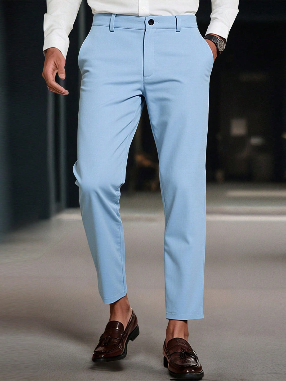 Pantaloni SHEIN, albastru