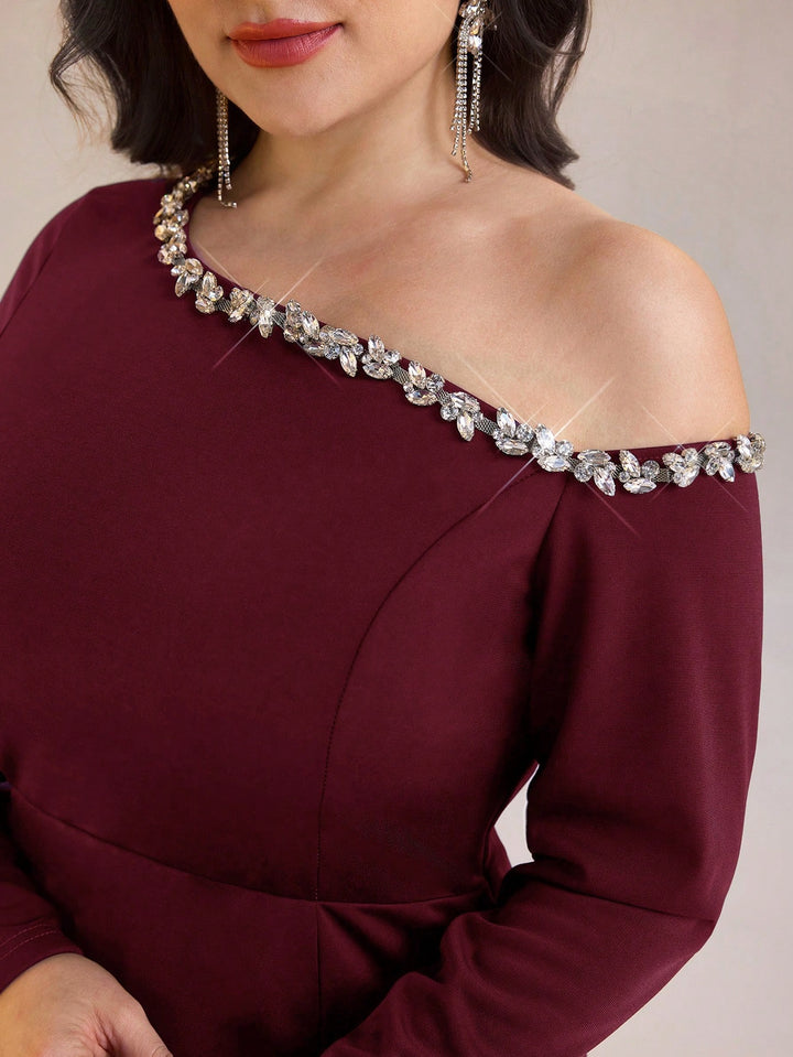 Rochie maxi SHEIN, vișiniu