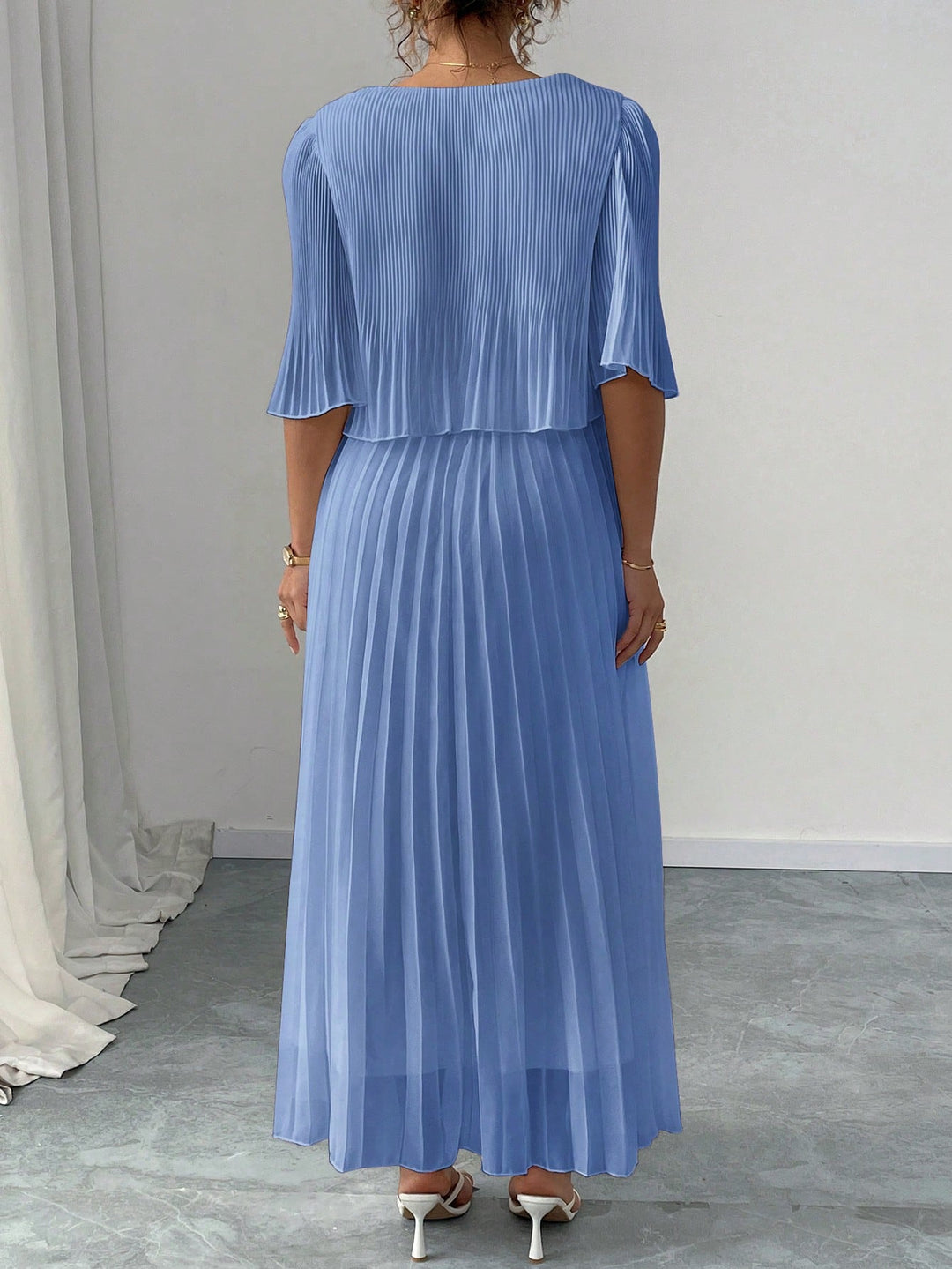 SHEIN maxi ruha, kék