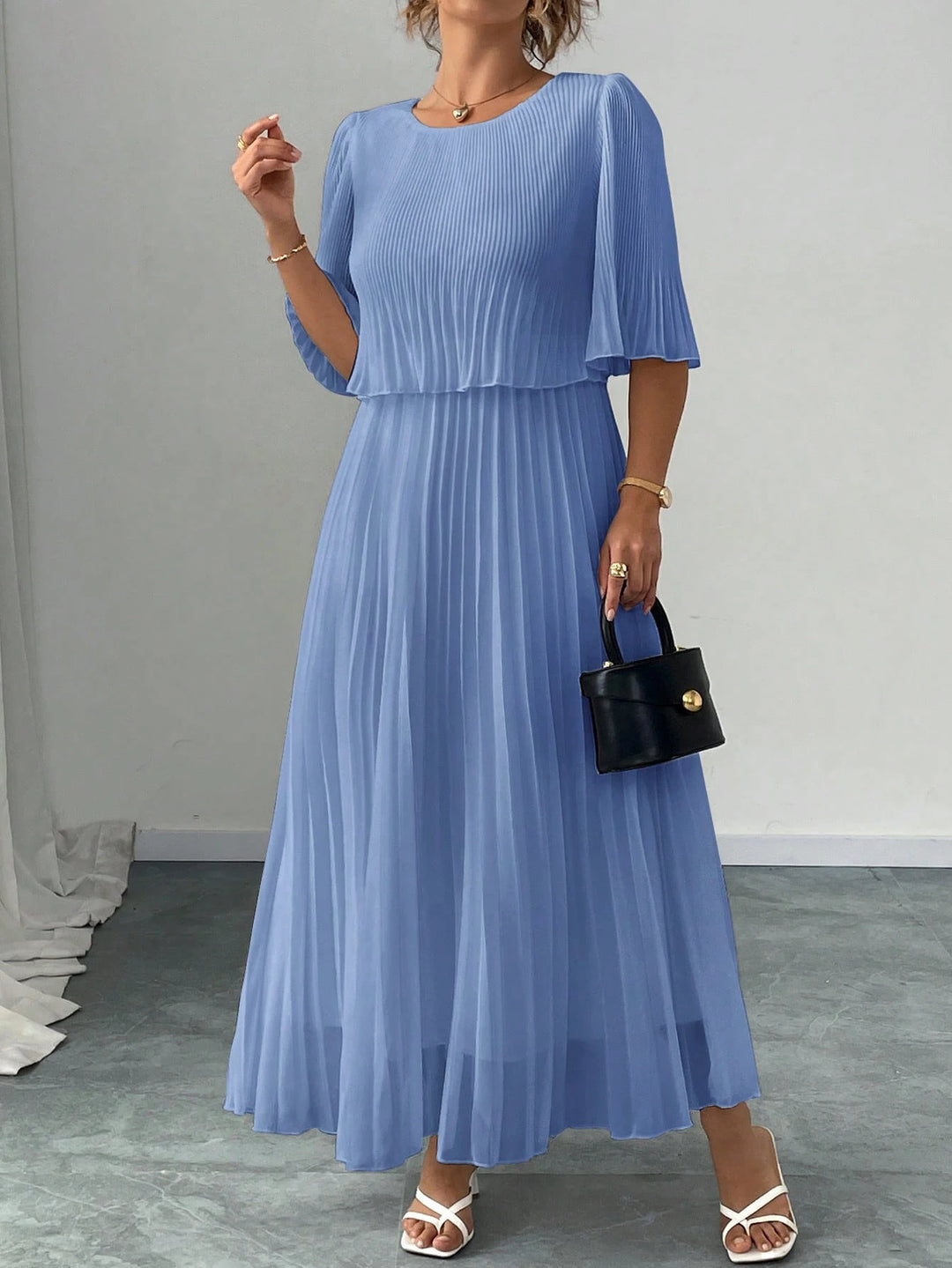 SHEIN maxi ruha, kék